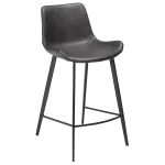 Hype Counter Stool Vintage Grey Art Leather With Black Metal Legs 200490705 01 Main