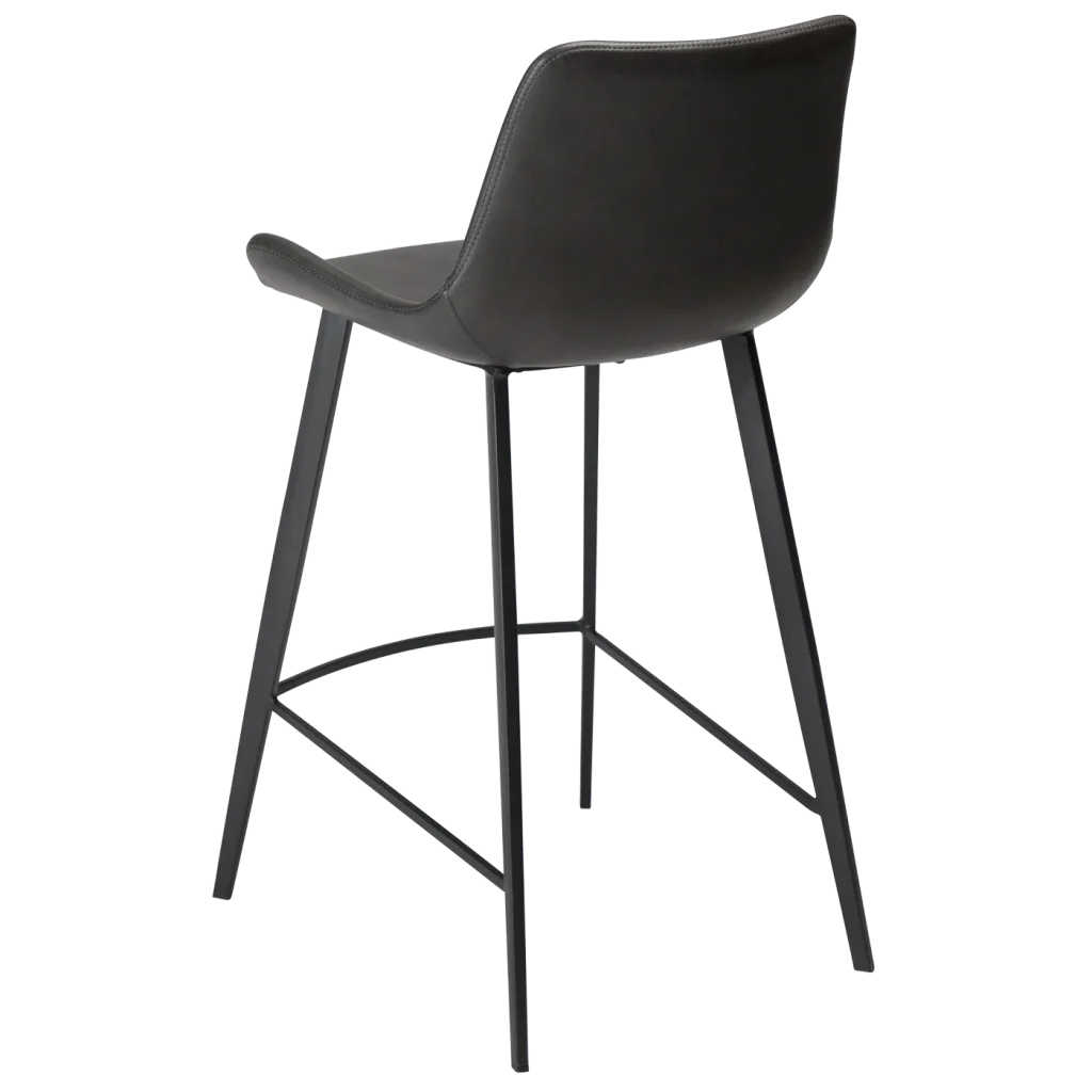 Hype Counter Stool Vintage Grey Art Leather With Black Metal Legs 200490705 05 Back