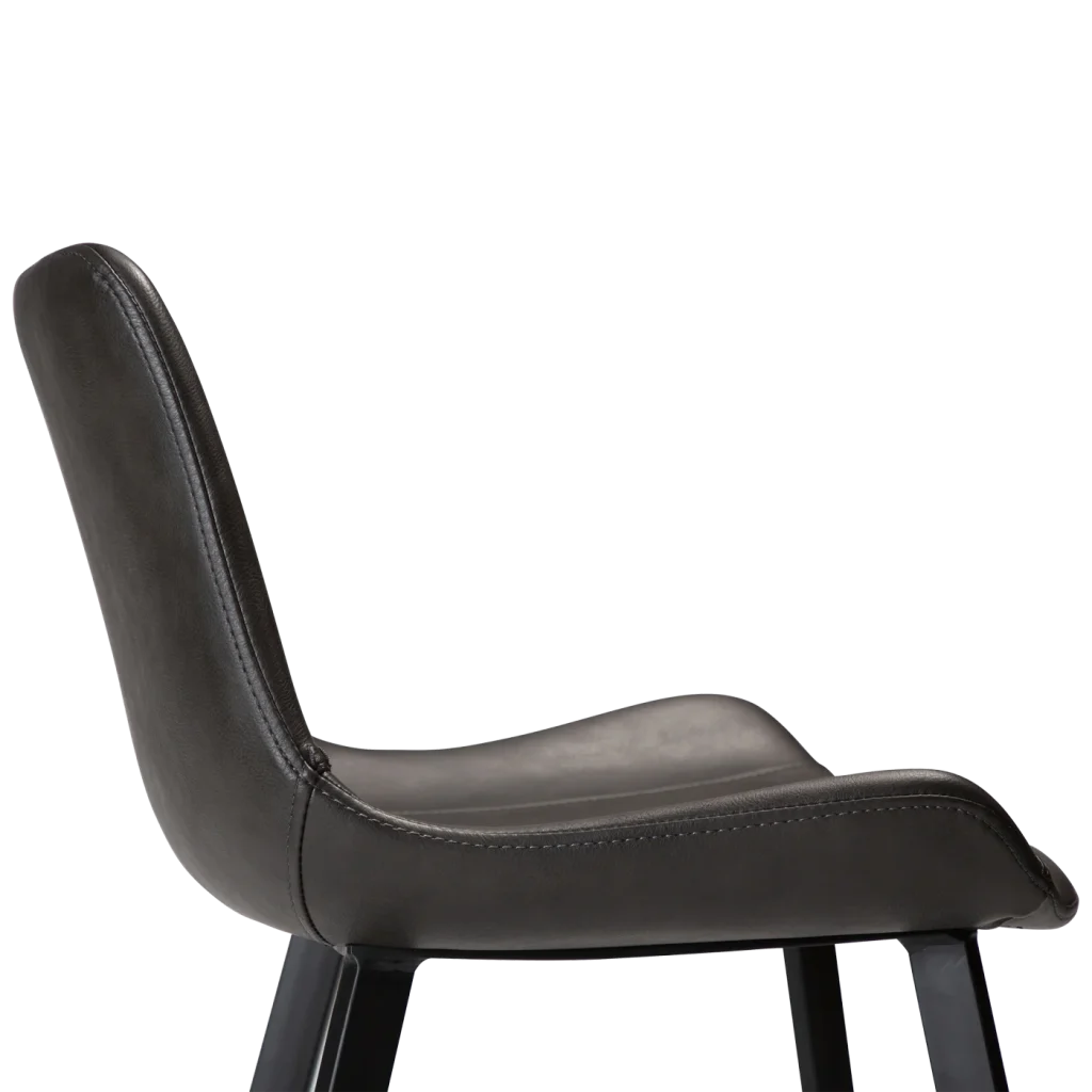 Hype Counter Stool Vintage Grey Art Leather With Black Metal Legs 200490705 07 Detail2