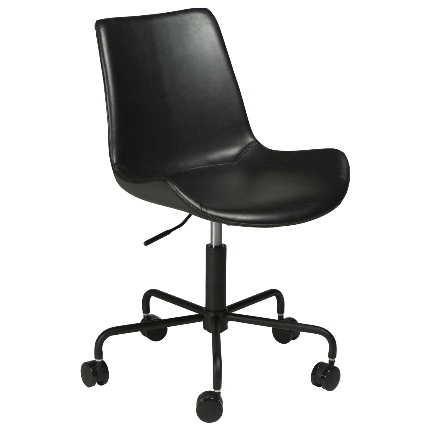 Hype Office Chair Vintage Black Art Leather With Black Base With Wheels 700770555 01 Main