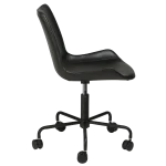 Hype Office Chair Vintage Black Art Leather With Black Base With Wheels 700770555 03 Profile