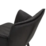 Join Armchair Meteorite Black Velvet With Black Conical Metal Legs 100675100 06 Detail1