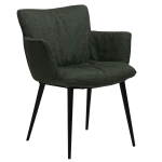 Join Armchair Sage Green Fabric With Black Conical Metal Legs 100675150 01 Main