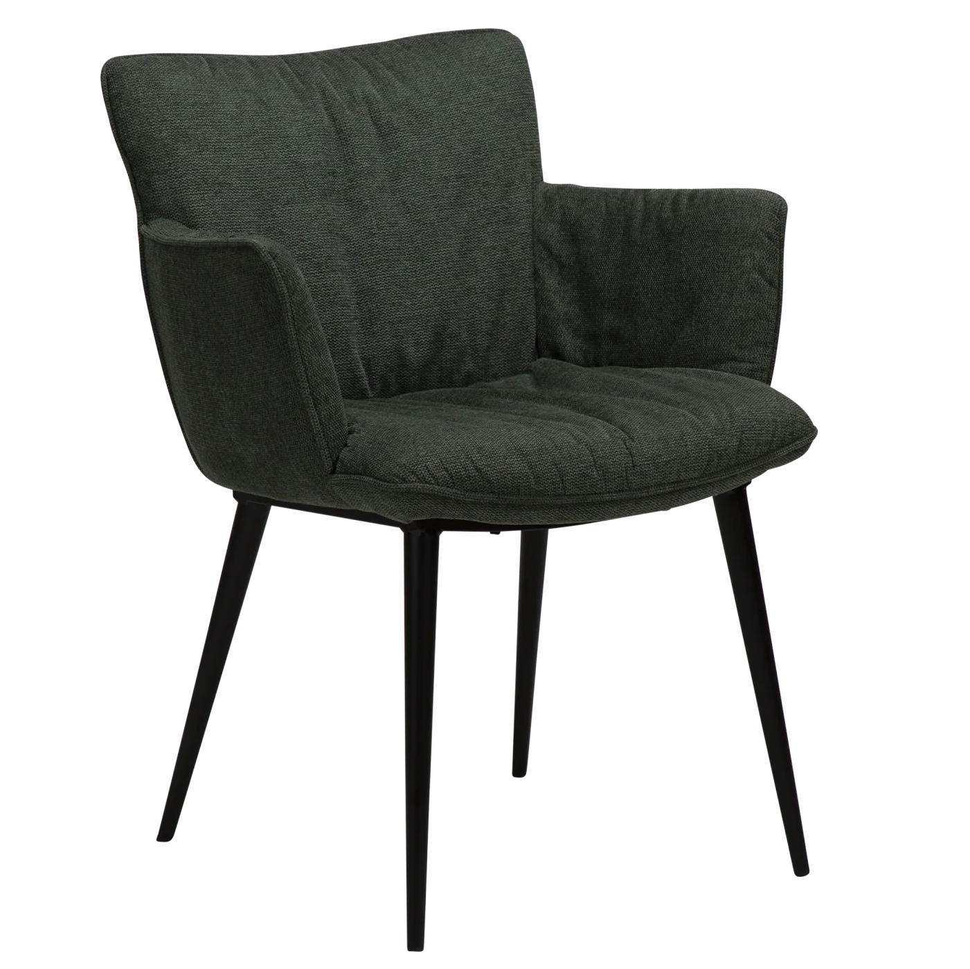 Join Armchair Sage Green Fabric With Black Conical Metal Legs 100675150 01 Main