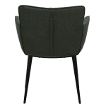 Join Armchair Sage Green Fabric With Black Conical Metal Legs 100675150 04 Back