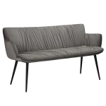 Join Bench Alu Velvet With Black Conical Metal Legs 700680110 01 Main