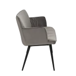 Join Bench Alu Velvet With Black Conical Metal Legs 700680110 03 Profile
