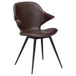 Karma Chair Vintage Cocoa Art Leather With Black Metal Legs 100375310 01 Main