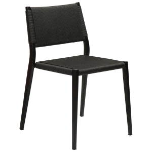 Loop Chair Black Paper Cord With Black Metal Legs 100500700 01 Main