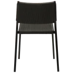 Loop Chair Black Paper Cord With Black Metal Legs 100500700 04 Back