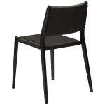 Loop Chair Black Paper Cord With Black Metal Legs 100500700 05 Back Angle