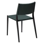 Loop Chair Green Gables Paper Cord With Black Metal Legs 100500712 05 Back Angle