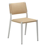 Loop Chair Natural Paper Cord With White Metal Legs 100500710 01 Main