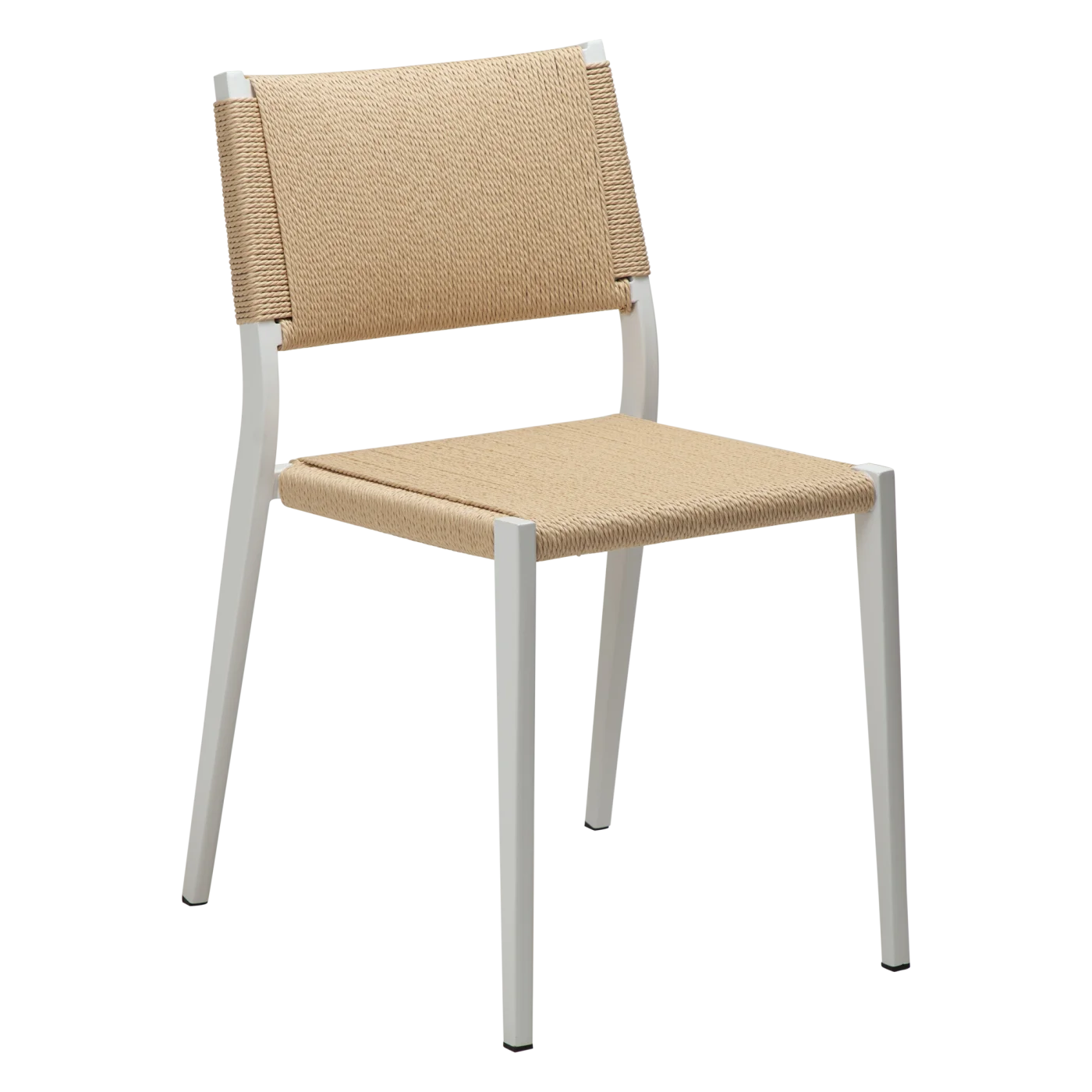 Loop Chair Natural Paper Cord With White Metal Legs 100500710 01 Main