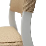 Loop Chair Natural Paper Cord With White Metal Legs 100500710 06 Detail1