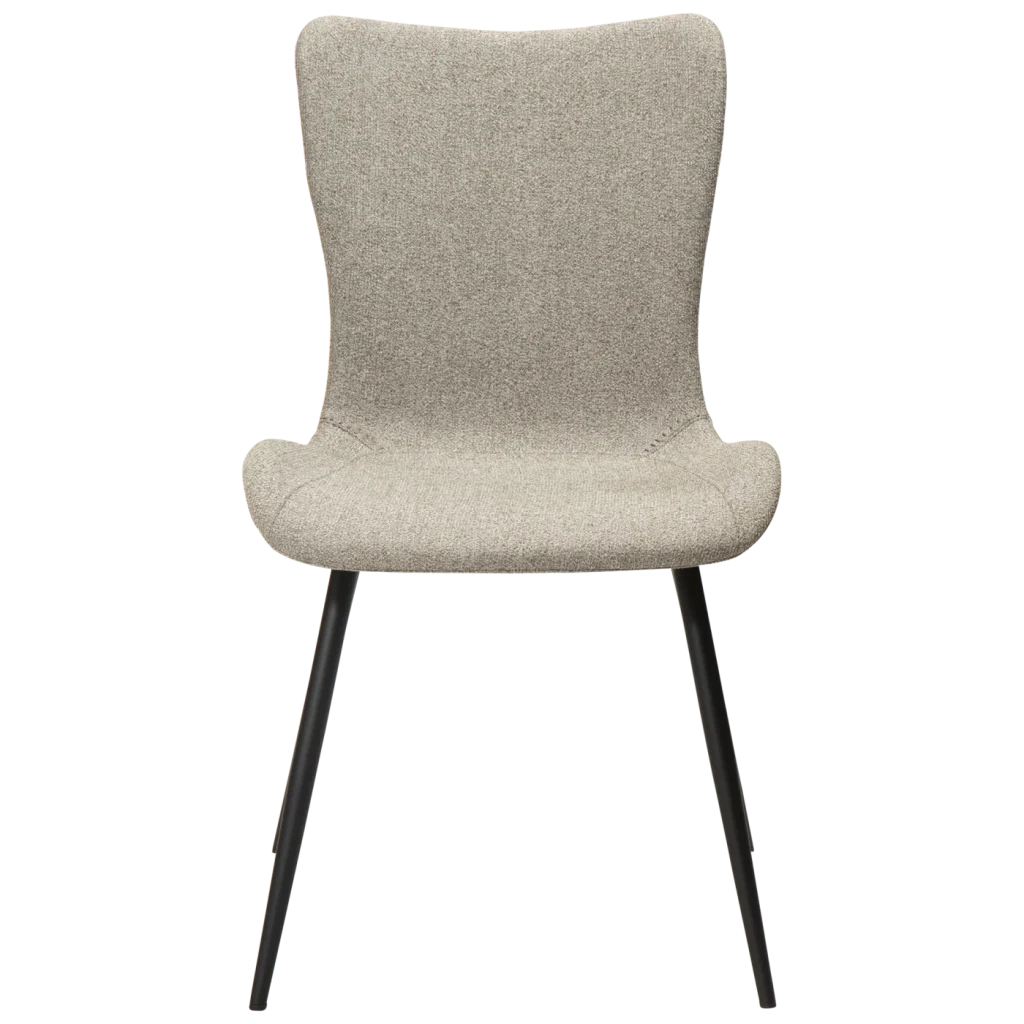 Medusa Chair Pebble Earth Boucle Fabric With Black Metal Legs 100600907 02 Front