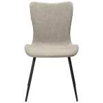 Medusa Chair Pebble Earth Boucle Fabric With Black Metal Legs 100600907 02 Front