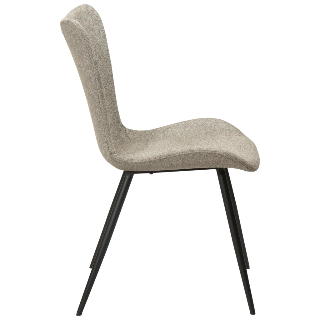 Medusa Chair Pebble Earth Boucle Fabric With Black Metal Legs 100600907 03 Profile