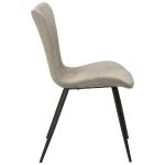 Medusa Chair Pebble Earth Boucle Fabric With Black Metal Legs 100600907 03 Profile