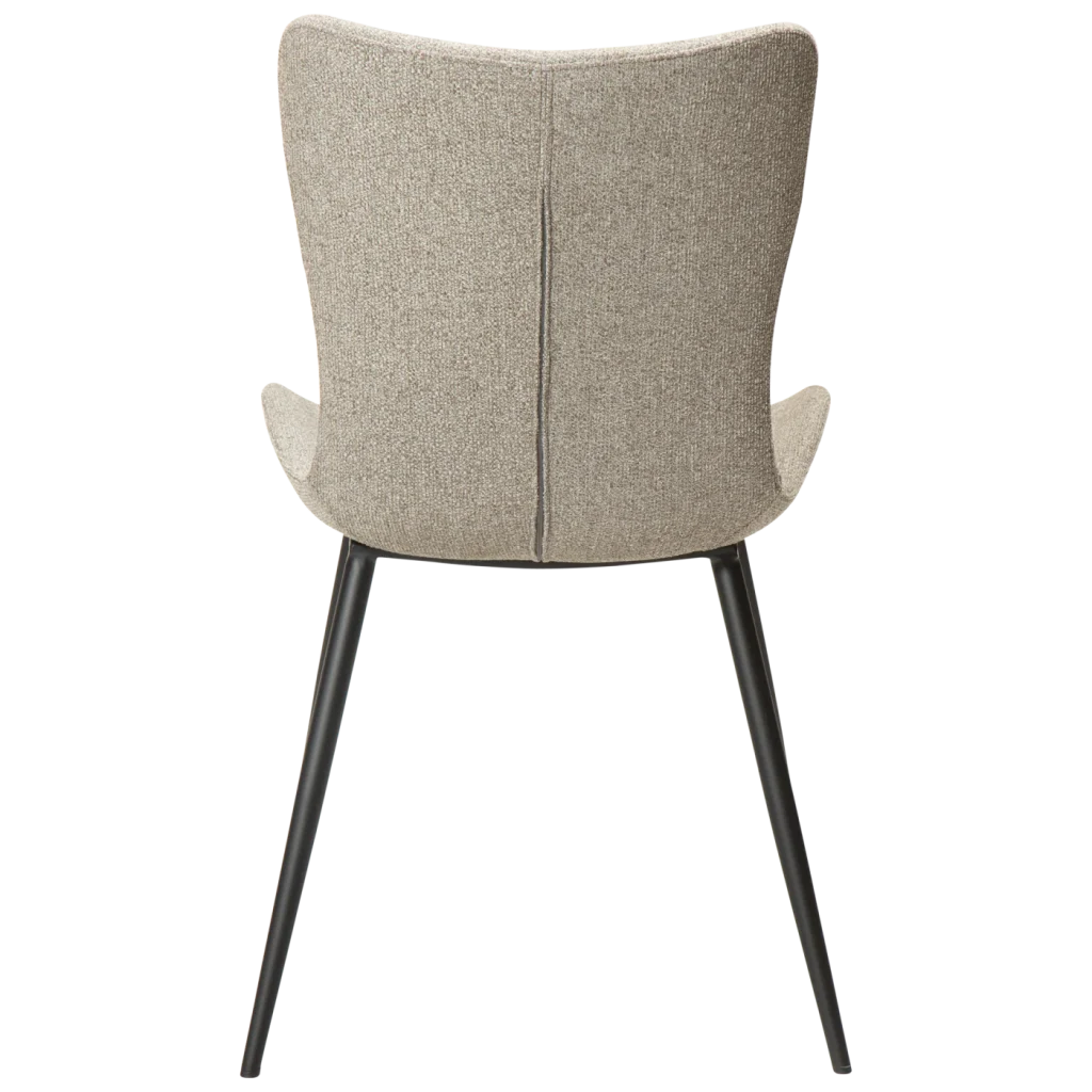 Medusa Chair Pebble Earth Boucle Fabric With Black Metal Legs 100600907 04 Back