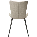 Medusa Chair Pebble Earth Boucle Fabric With Black Metal Legs 100600907 04 Back