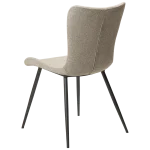 Medusa Chair Pebble Earth Boucle Fabric With Black Metal Legs 100600907 05 Back Angle