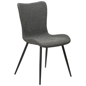 Medusa Chair Pebble Grey Boucle Fabric With Black Metal Legs 100600902 01 Main