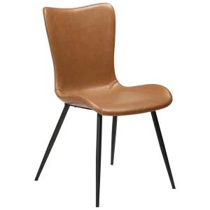 Medusa Chair Vintage Light Brown Art Leather With Black Metal Legs 100600930 01 Main