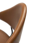 Napoleon Counter Stool Vintage Light Brown Art Leather With Black Metal Legs 300204101 07 Detail2