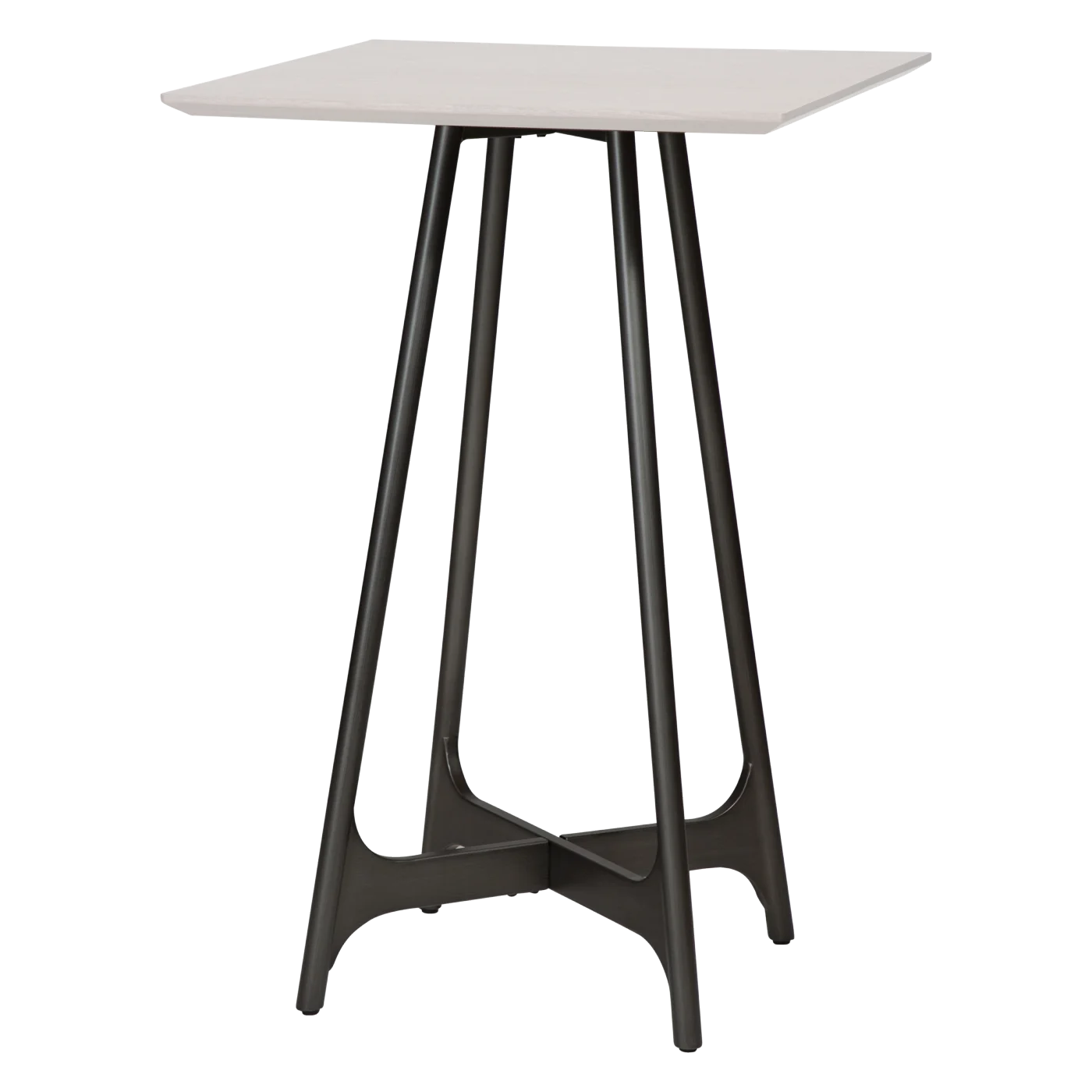 OOID BAR TABLE LEGS Antique Pewter 400100202 01 Main