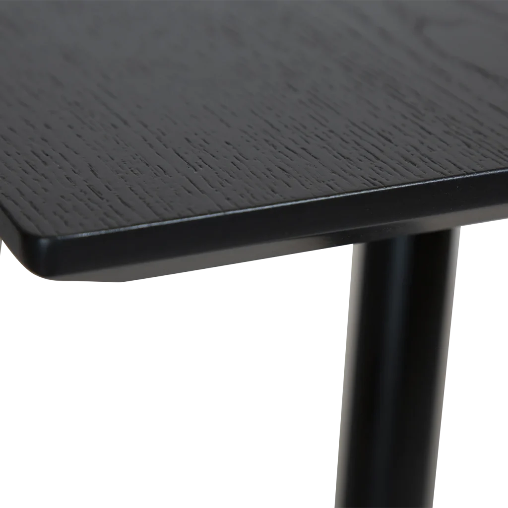 OOID CAFE TABLE TOP Black Stained Ash Veneer 400100120 03 Detail1