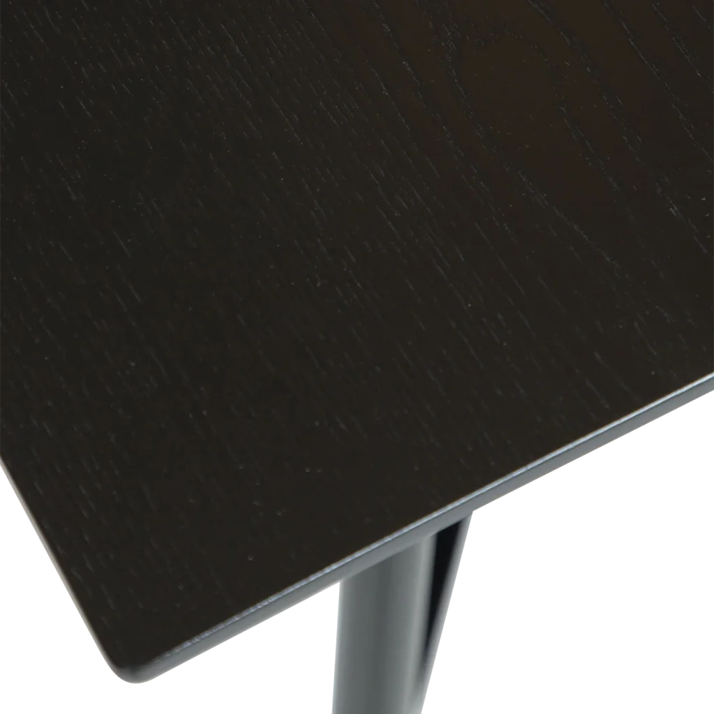 OOID CAFE TABLE TOP Black Stained Ash Veneer 400100120 04 Detail2