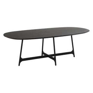 OOID OVAL TABLE TOP Black Stained Ash 400900108 01 Main