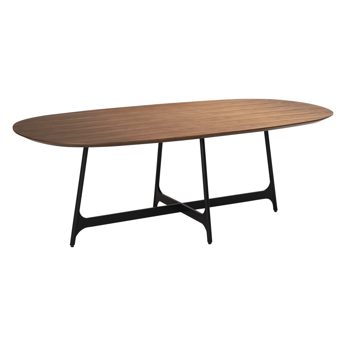 OOID OVAL TABLE TOP Walnut Veneer 400900107 01 Main