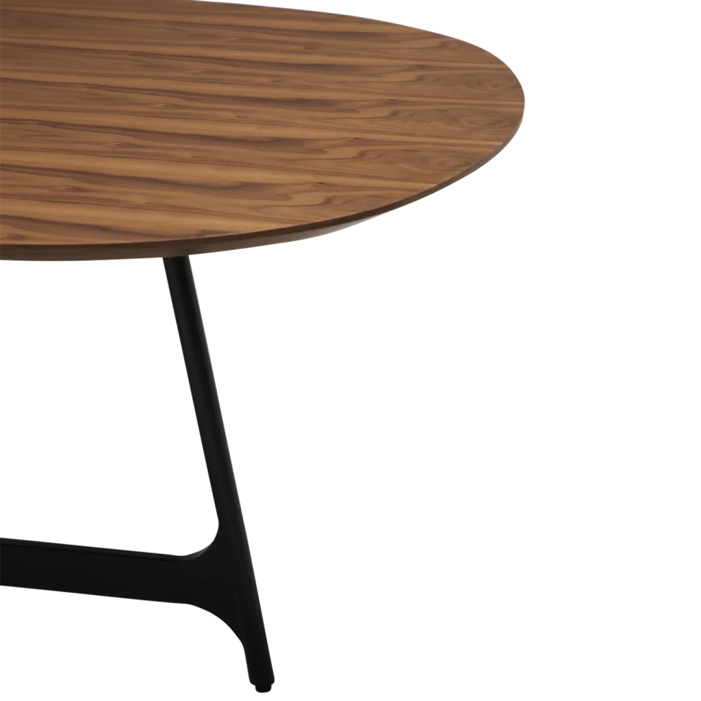 OOID OVAL TABLE TOP Walnut Veneer 400900107 03 Detail1