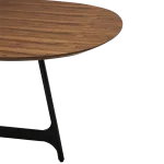 OOID OVAL TABLE TOP Walnut Veneer 400900107 03 Detail1