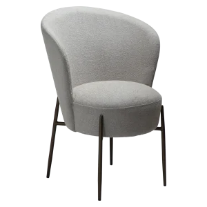 ORBIT CHAIR Cashmere Boucle Fabric W. Antique Brass Metal Legs 100207108 01 Main