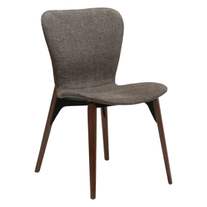 PARAGON CHAIR Major Brown Boucle Fabric W. Walnut Legs 100201114 01 Main