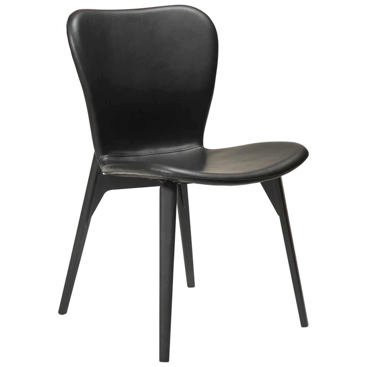 Paragon Chair Vintage Black Art Leather With Black Stained Ash Legs 100201100 01 Main