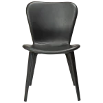 Paragon Chair Vintage Black Art Leather With Black Stained Ash Legs 100201100 02 Front