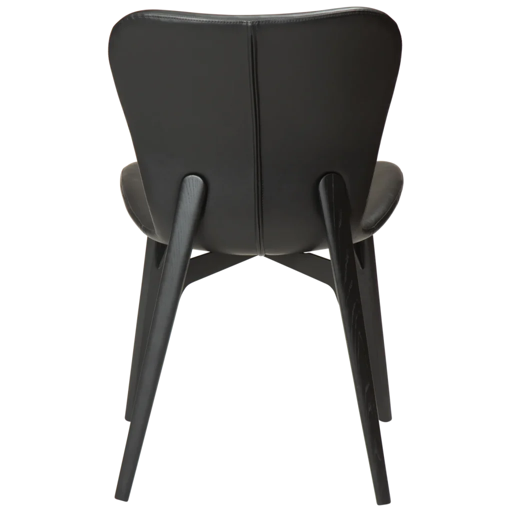 Paragon Chair Vintage Black Art Leather With Black Stained Ash Legs 100201100 04 Back