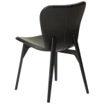Paragon Chair Vintage Black Art Leather With Black Stained Ash Legs 100201100 05 Back Angle