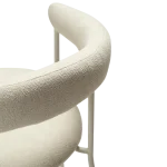 Plenti Armchair Bone White Boucle Fabric With Bone With Bone White Metal Legs 100350104 06 Detail1