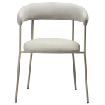 Plenti Armchair Cashmere Boucle Fabric With Cashmere Metal Legs 100350103 02 Front