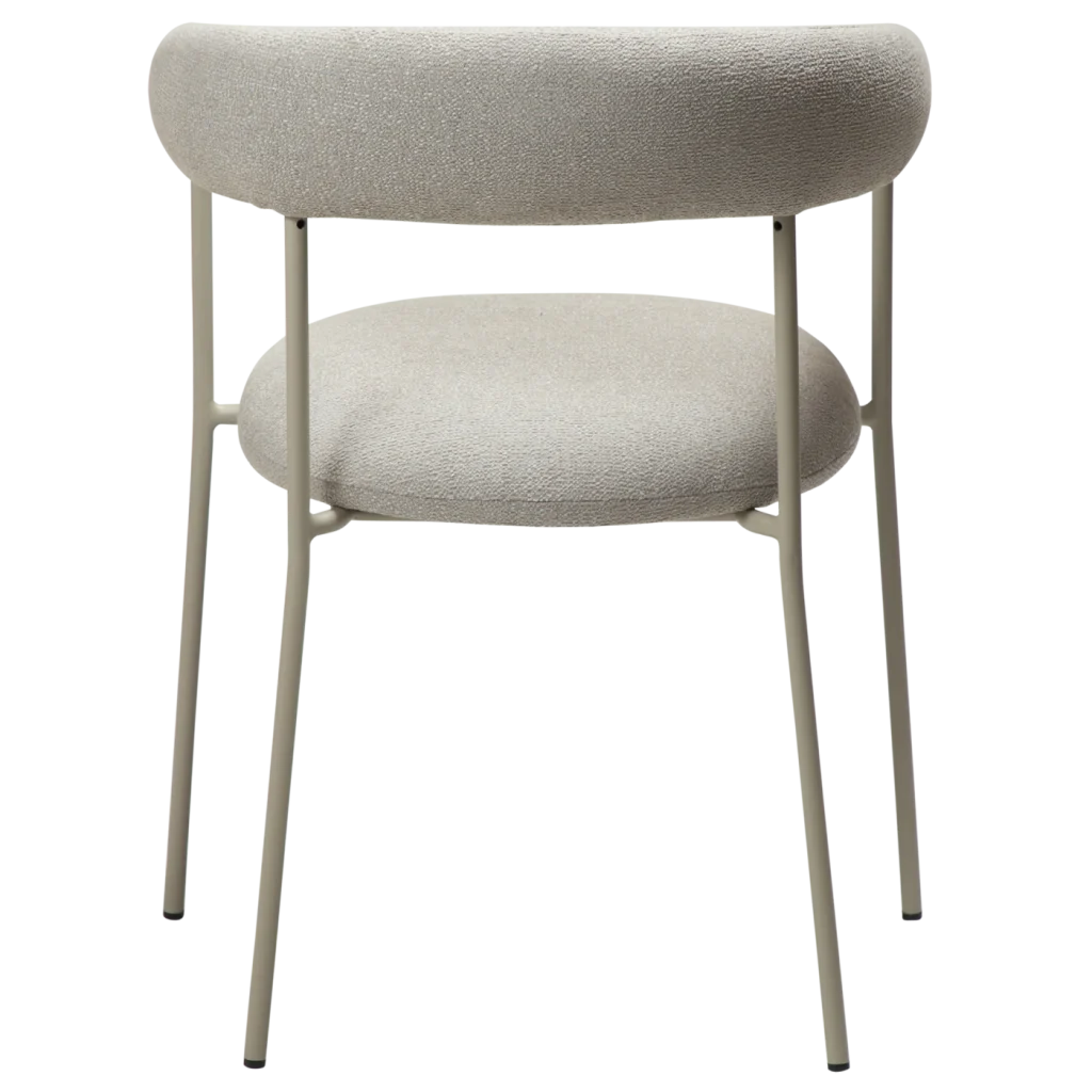 Plenti Armchair Cashmere Boucle Fabric With Cashmere Metal Legs 100350103 04 Back