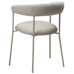 Plenti Armchair Cashmere Boucle Fabric With Cashmere Metal Legs 100350103 05 Back Angle