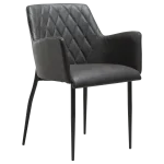 Rombo Chair Vintage Grey Art Leather With Black Metal Legs 100690480 01 Main