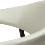 Rover Armchair Bone White Art Leather With Black Metal Legs 100370103 08 Detail3