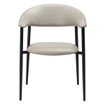 Rover Armchair Cashmere Art Leather With Black Metal Legs 100370102 02 Front