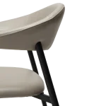 Rover Armchair Cashmere Art Leather With Black Metal Legs 100370102 07 Detail2